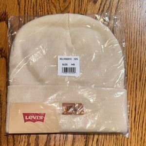 Levi's Beige Knit Beanie